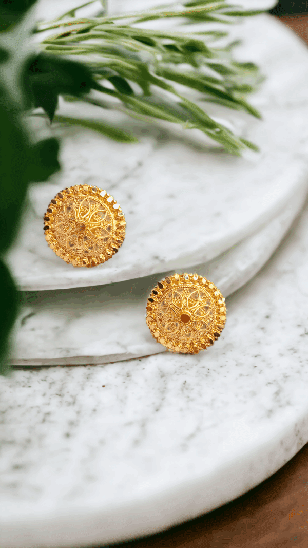 1 Gram Gold Plated Stud