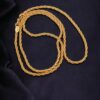 1 Gram Gold Plated Short Murukku Chain