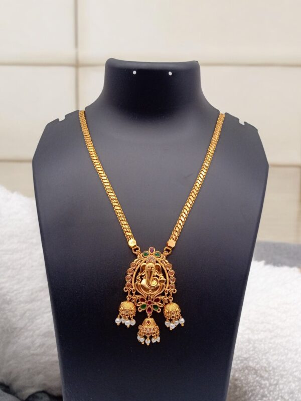 1 Gram Gold Plated Long Dollar Chain