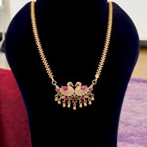 1 Gram Gold Plated Long Dollar Chain