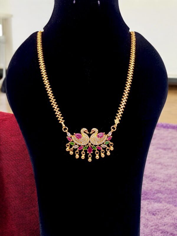 1 Gram Gold Plated Long Dollar Chain