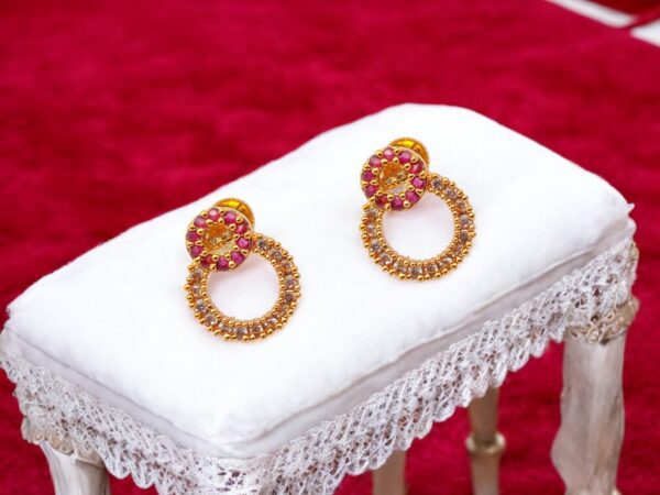 1 Gram Gold Plated AD Stud