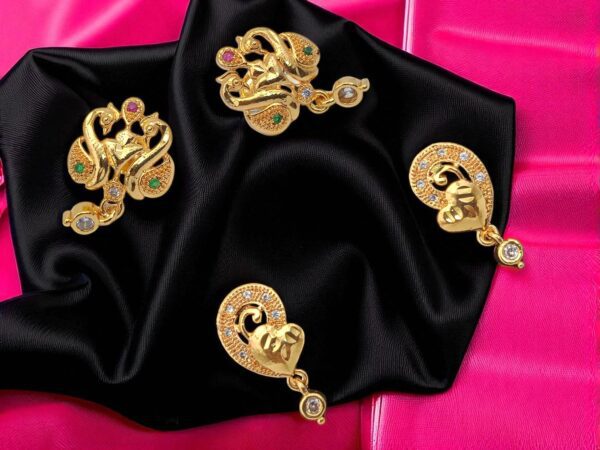 1 Gram Gold Plated Combo Earrings (Set of 2)