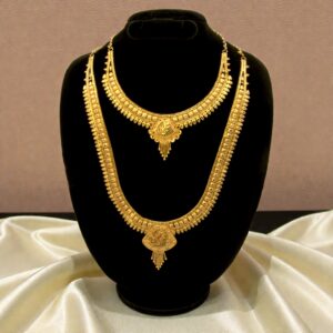 Forming Gold Plated Jewellery Set/Haaram Set