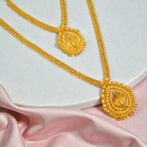 Forming Gold Plated Jewellery Set/Haaram Set