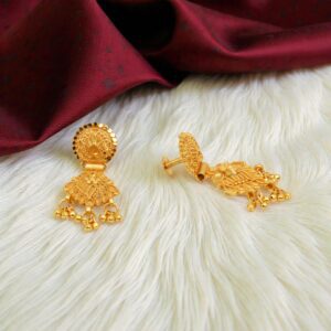 Forming Gold Plated Drop Earring