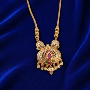 1 Gram Gold Plated AD Necklace