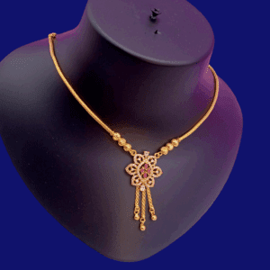 1 Gram Gold Plated AD Necklace
