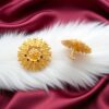 Forming Gold Plated Floral Stud Earring