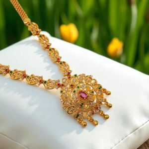 1 Gram Gold Plated AD Necklace