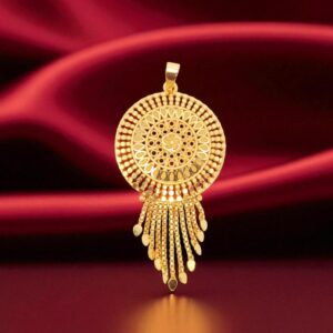 Forming Gold Plated Big Floral Dollar