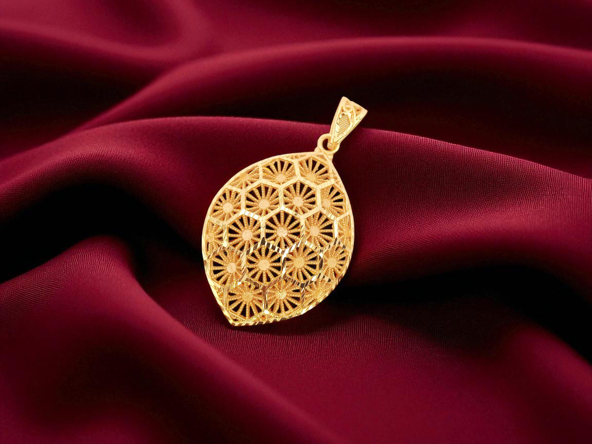 Forming Gold Plated Floral Dollar