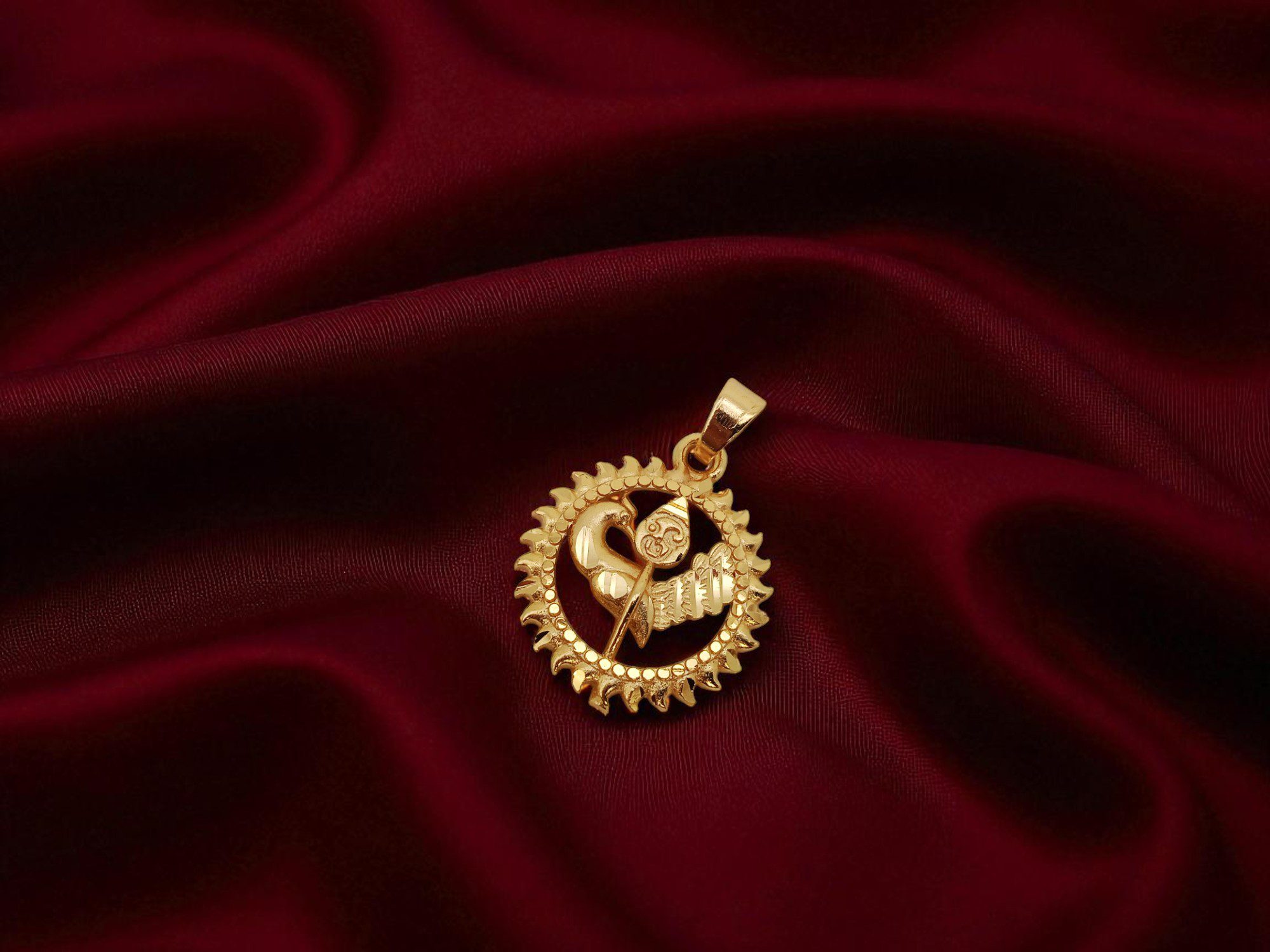 Forming Gold Plated Spritual Om Dollar