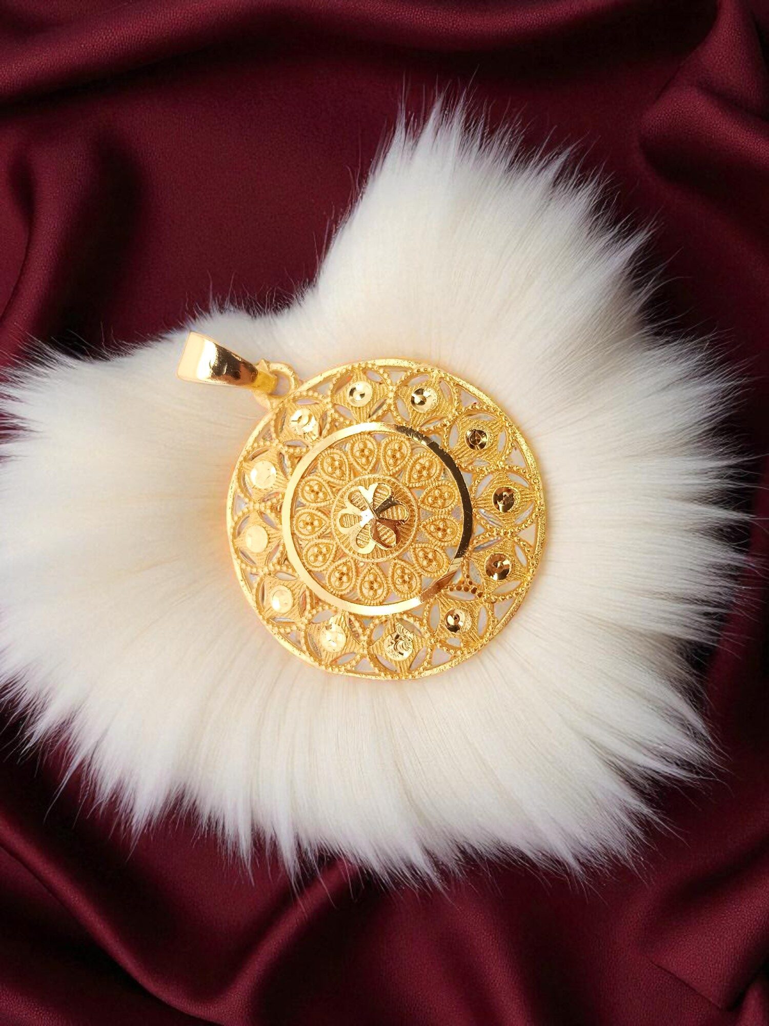 Forming Gold Plated Floral Dollar