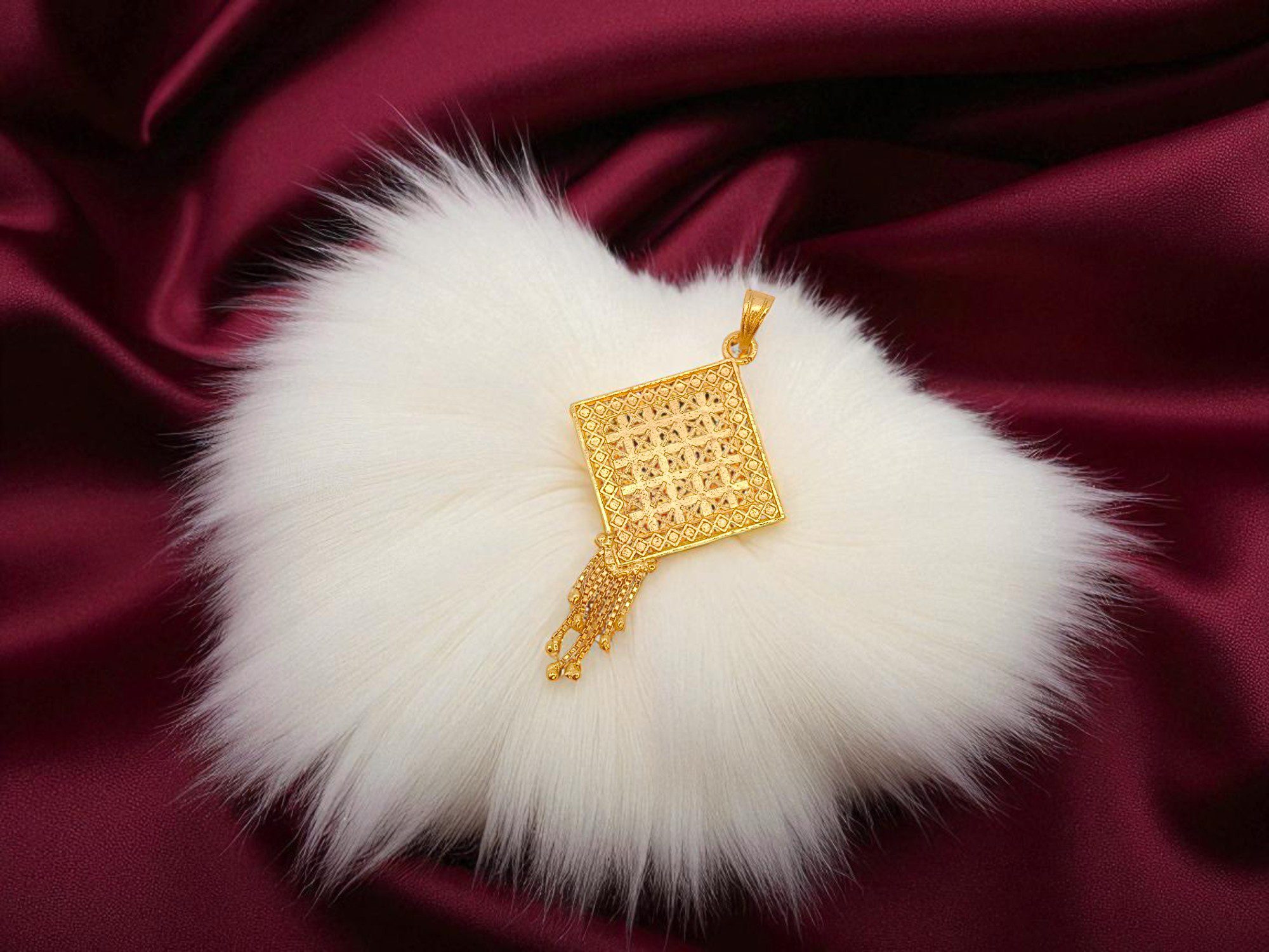 Forming Gold Plated Floral Dollar