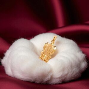 Forming Gold Plated Ganesha Dollar