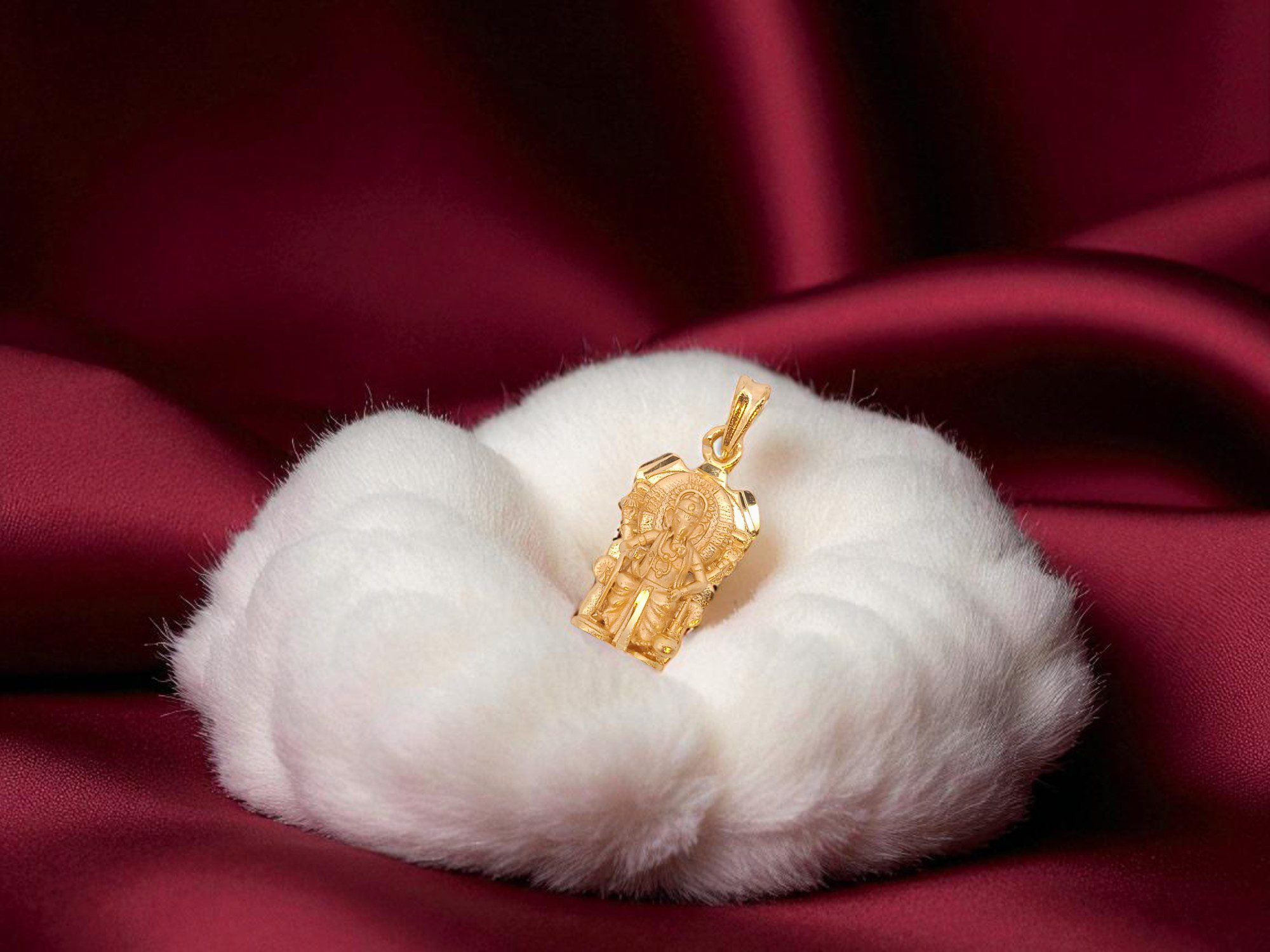 Forming Gold Plated Ganesha Dollar