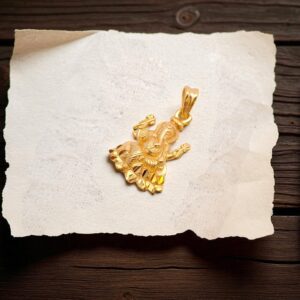 Forming Gold Plated Ganesha Dollar