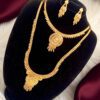 Forming Gold Plated Jewellery Set/Haaram Set
