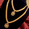 Forming Gold Plated Jewellery Set/Haaram Set