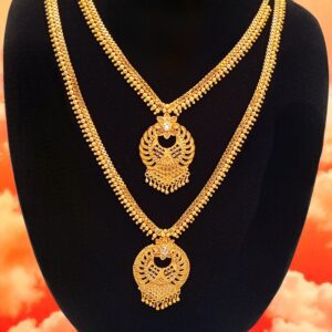 Forming Gold Plated Jewellery Set/Haaram Set