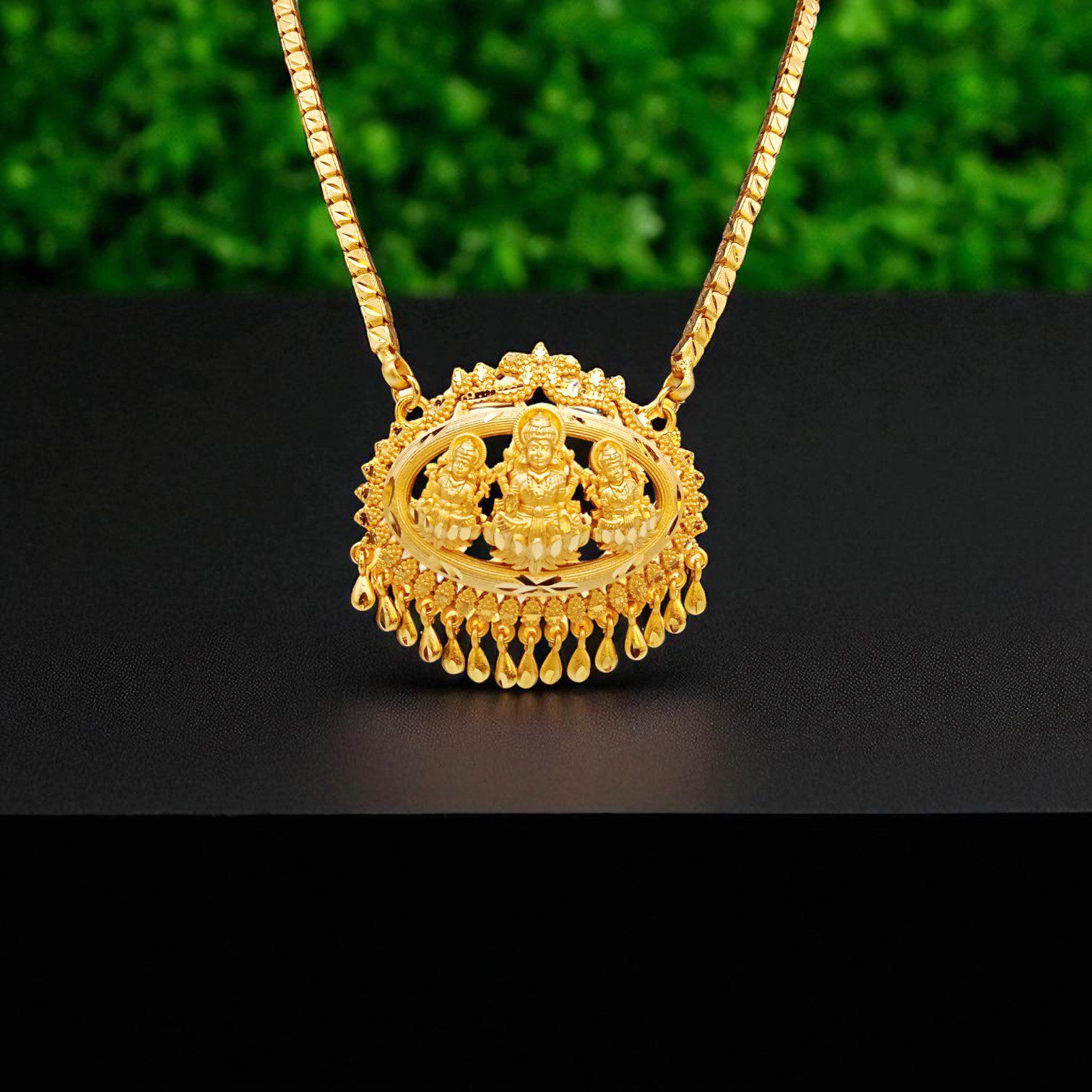 Forming Gold Plated Long Dollar Chain