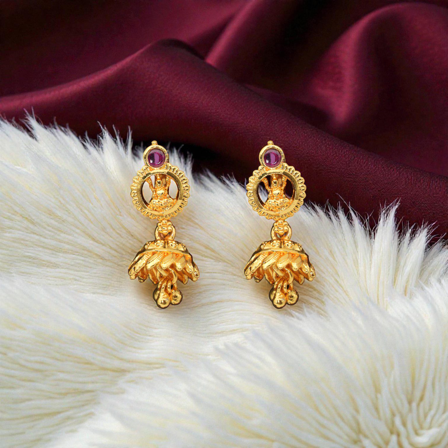 1 Gram Gold Plated Jhumki