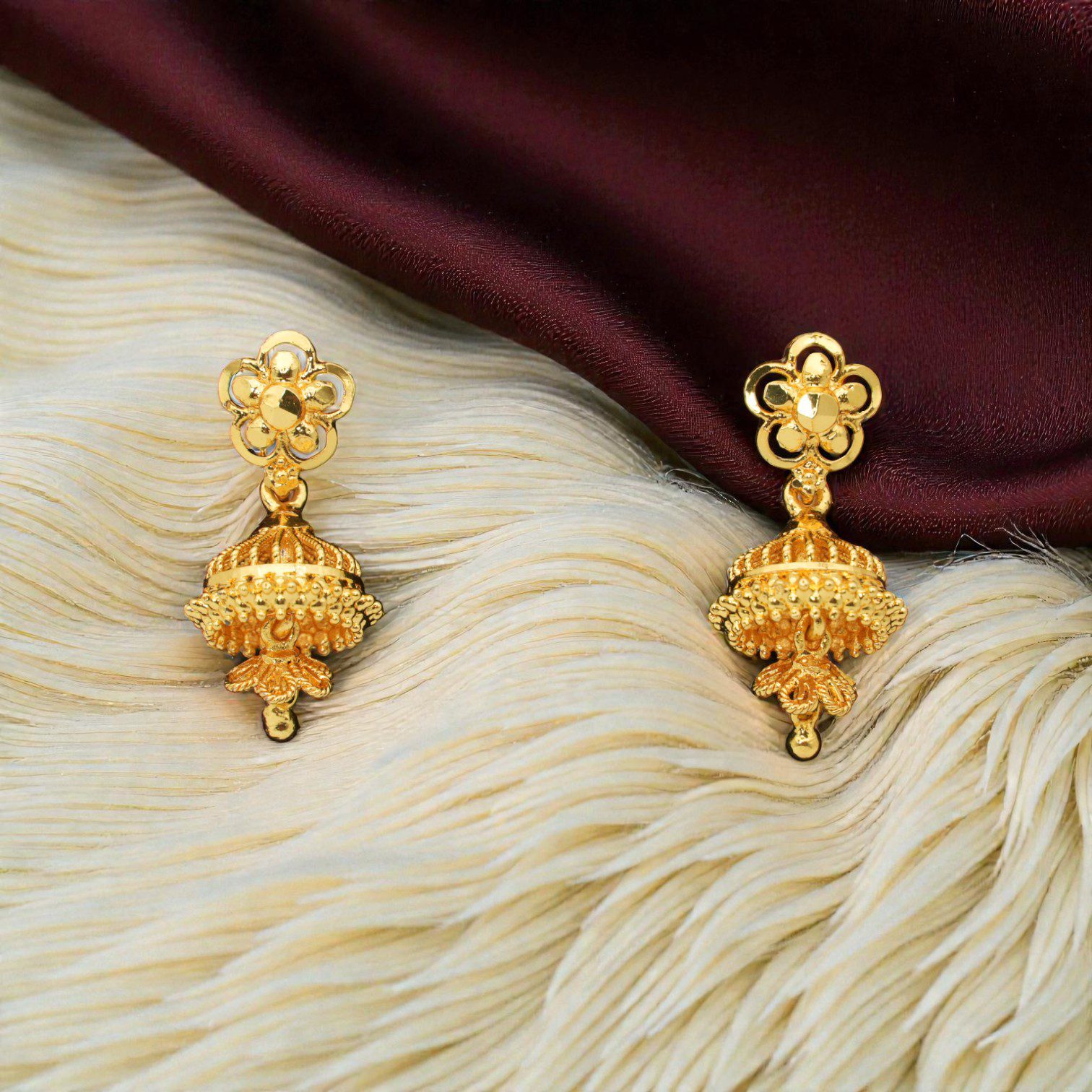 1 Gram Gold Plated Jhumki