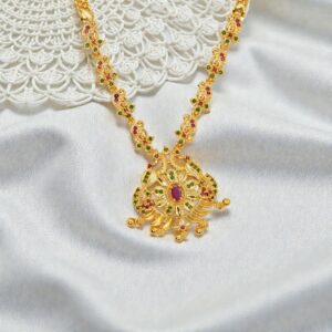 1 Gram Gold Plated AD Necklace