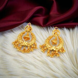 1 Gram Gold Plated Chandbali Jhumki