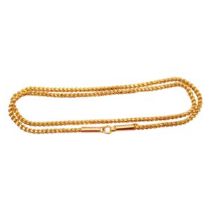 1 Gram Gold Plated Long Murukku Chain (Medium Size)