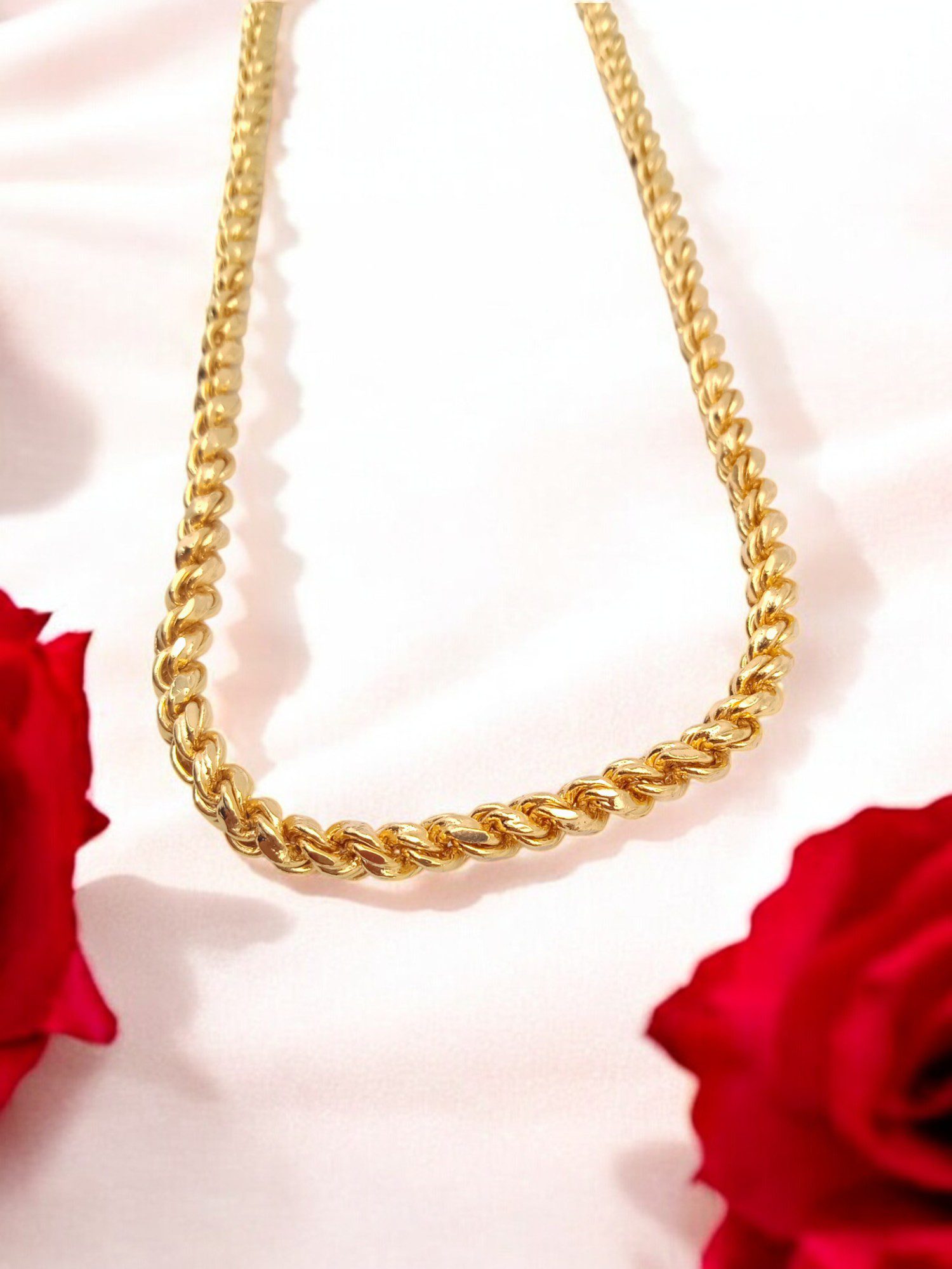 Premium Quality Micro Gold Plated Chain (Thick Size)