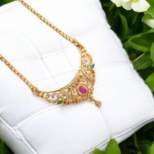 1 Gram Gold Plated Long Dollar Chain