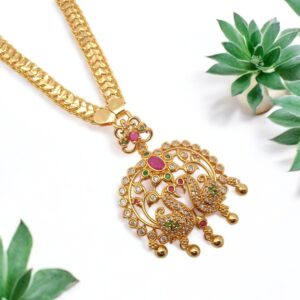 1 Gram Gold Plated Long Dollar Chain