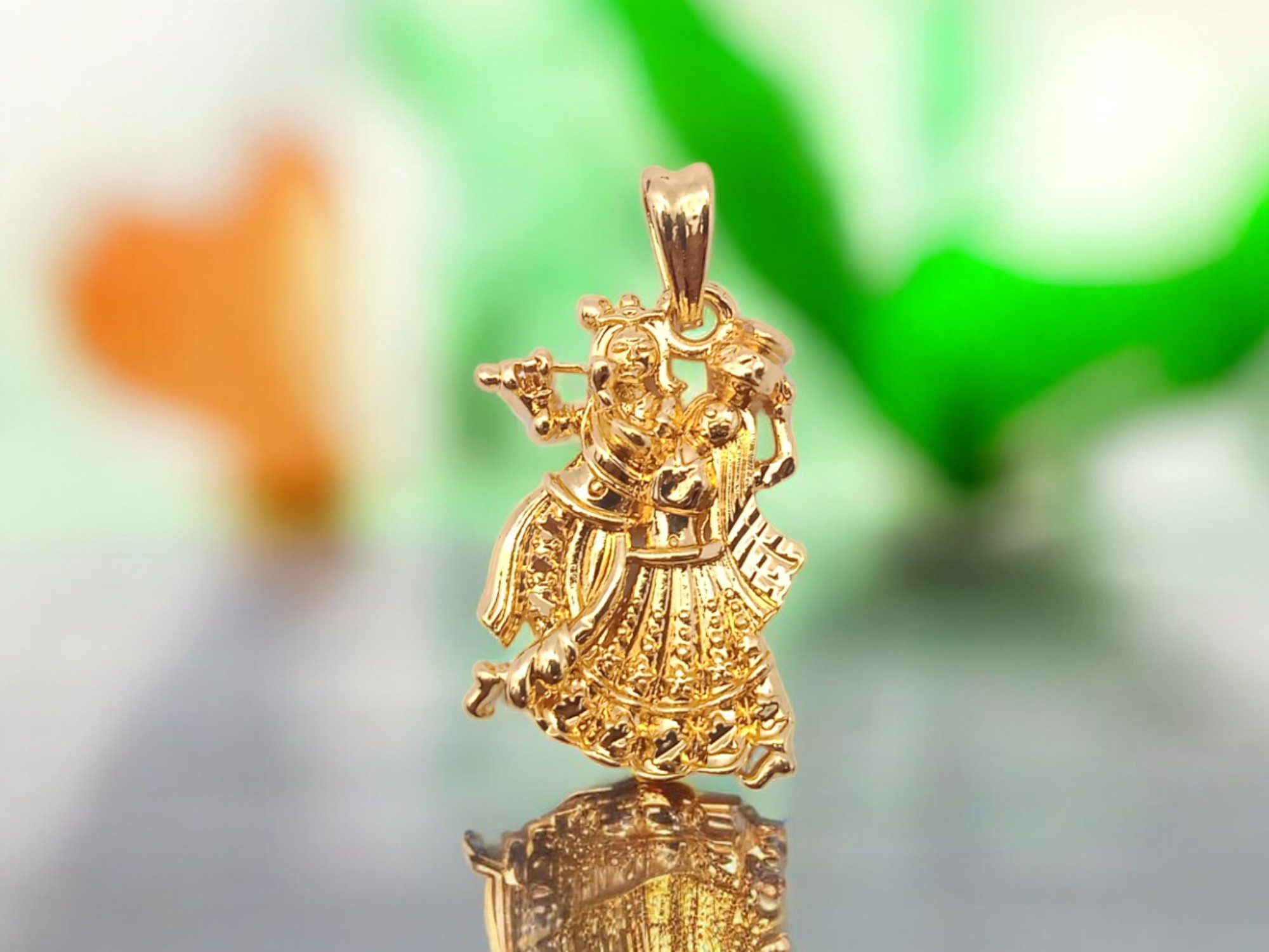 1 Gram Gold Plated Krishna Radha Dollar/Pendant