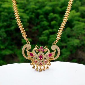 1 Gram Gold Plated Long Dollar Chain