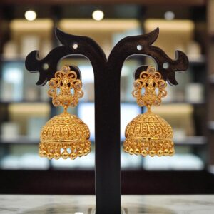 1 Gram Gold Plated Lakshmi Jhumki