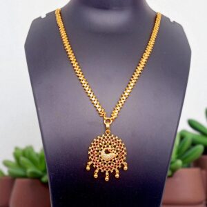 1 Gram Gold Plated Long Dollar Chain