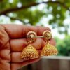 1 Gram Gold Plated Big Size Jhumka