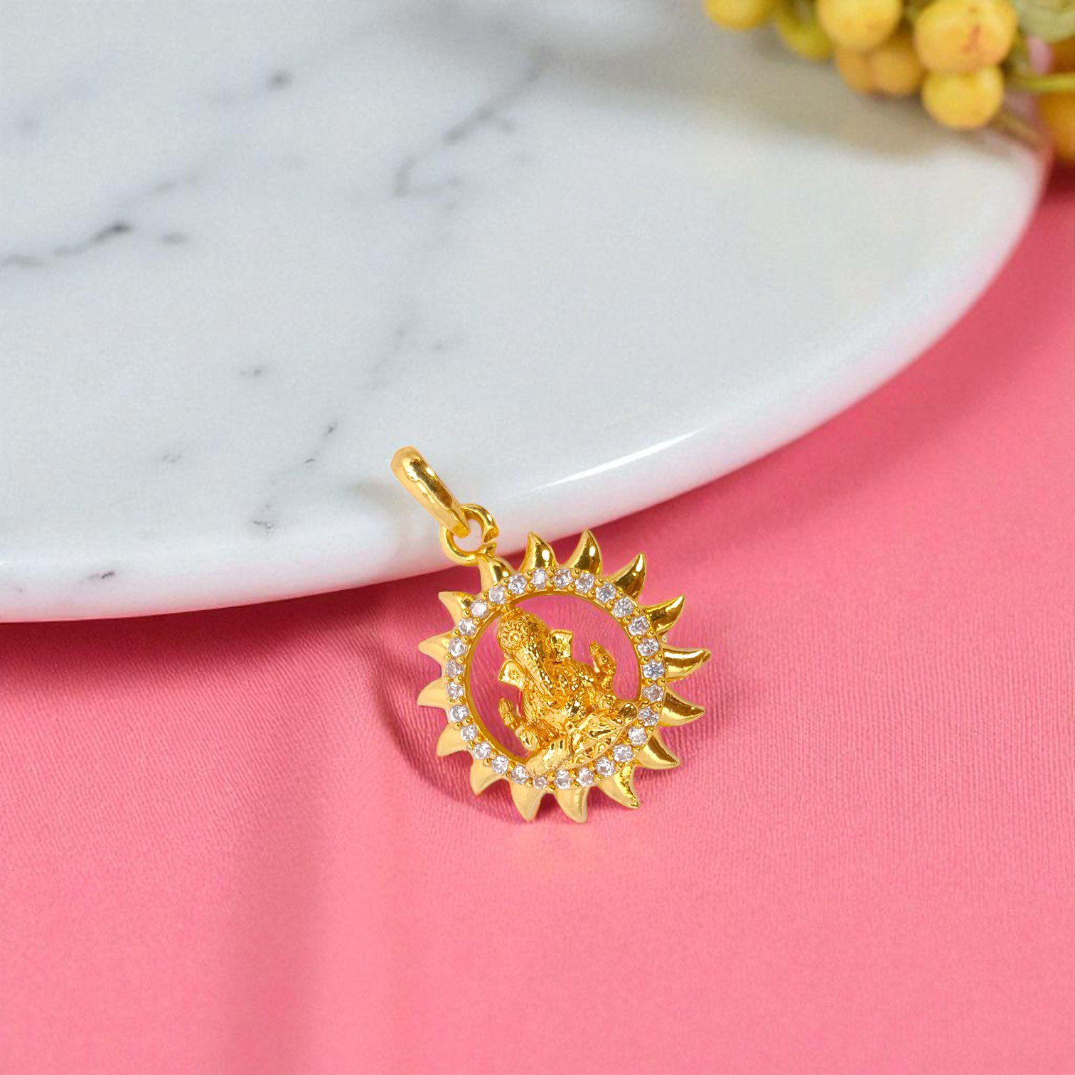 1 Gram Gold Plated Ganesha Dollar/Pendant