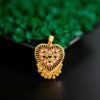 1 Gram Gold Plated Heart Dollar/Pendant