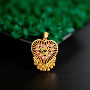 1 Gram Gold Plated Heart Dollar/Pendant