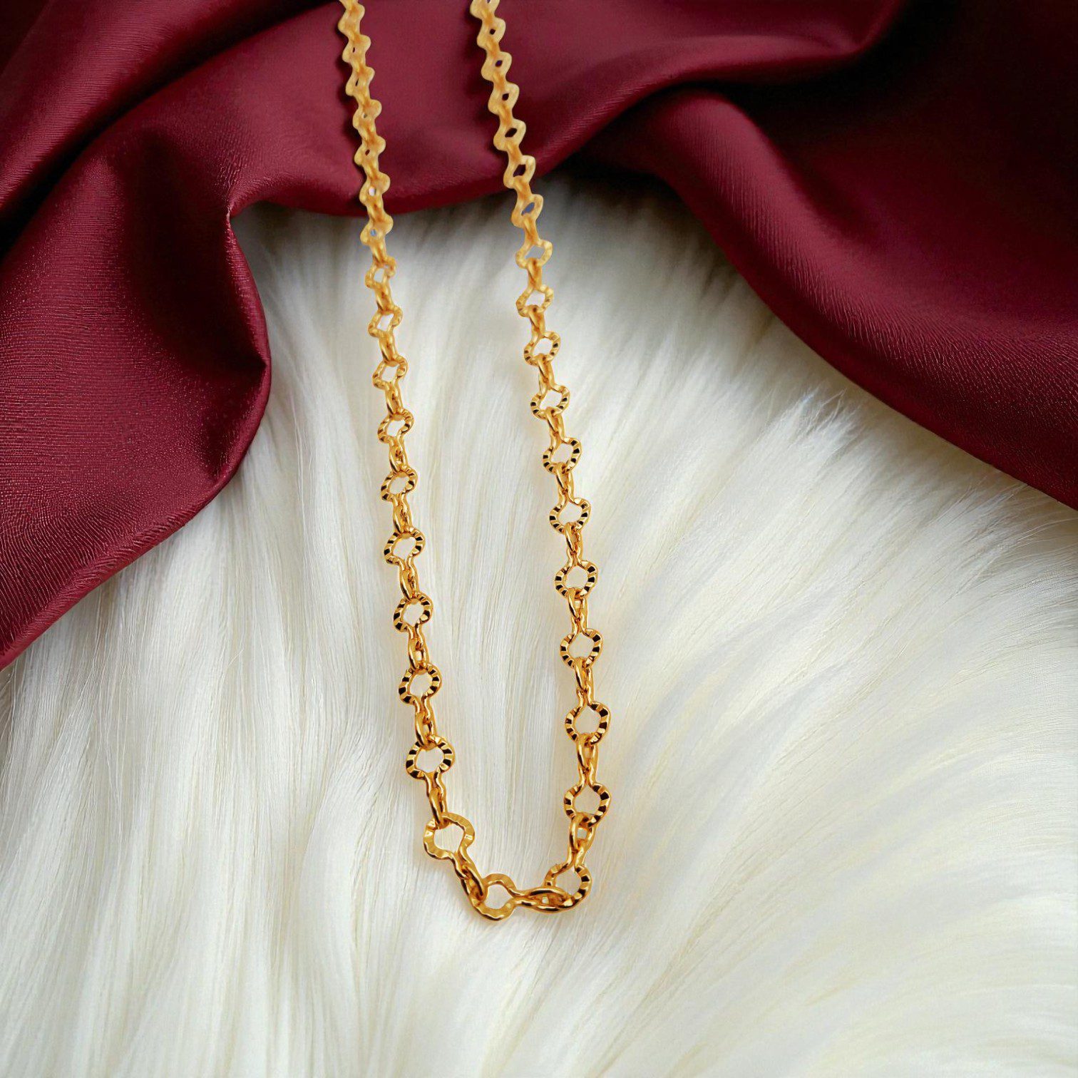 1 Gram Gold Plated Short Chain