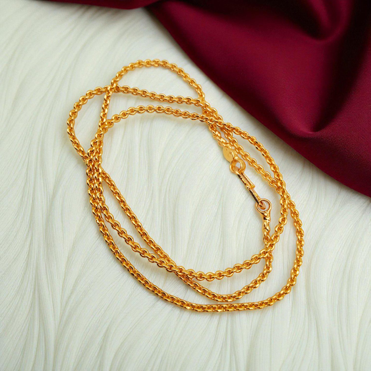 1 Gram Gold Plated Short Chain