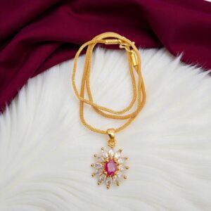 1 Gram Gold Plated Short Dollar Chain