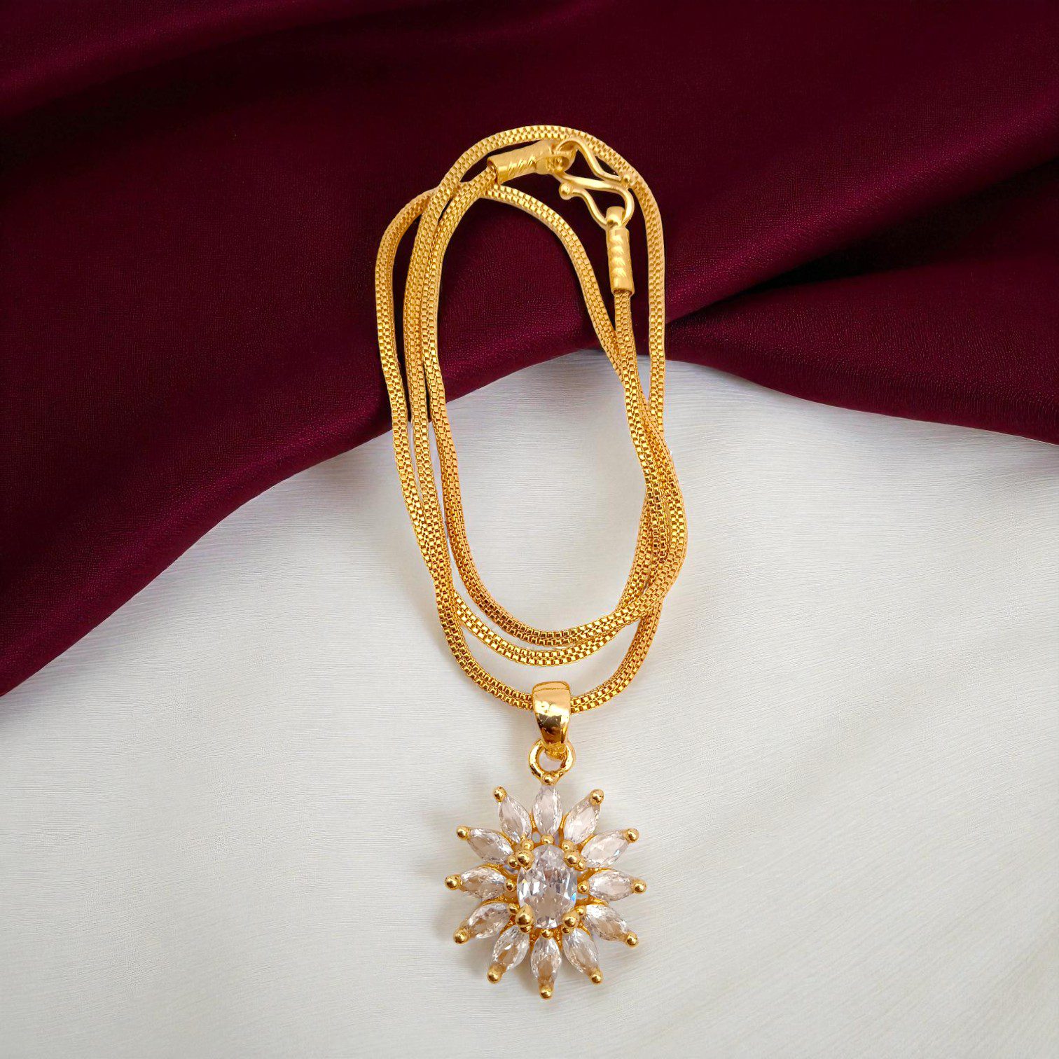 1 Gram Gold Plated Short Dollar Chain