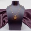 1 Gram Gold Plated Short Dollar Chain