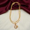 1 Gram Gold Plated Short Dollar Chain