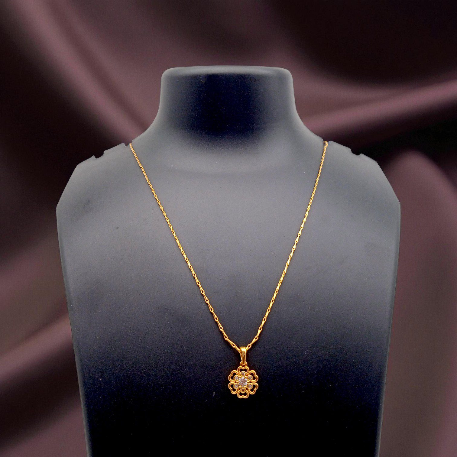 1 Gram Gold Plated Short Dollar Chain