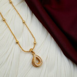 1 Gram Gold Plated Short Dollar Chain